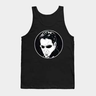 NEO - The Matrix (Circle Black and White) Tank Top